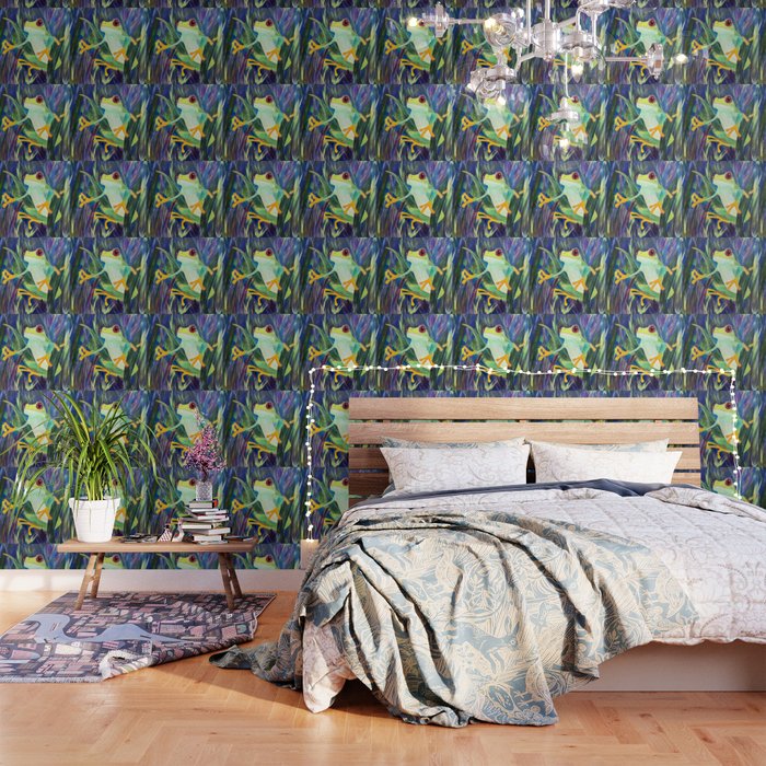 Feelin Froggy Wallpaper By Fineartbylaura Society6