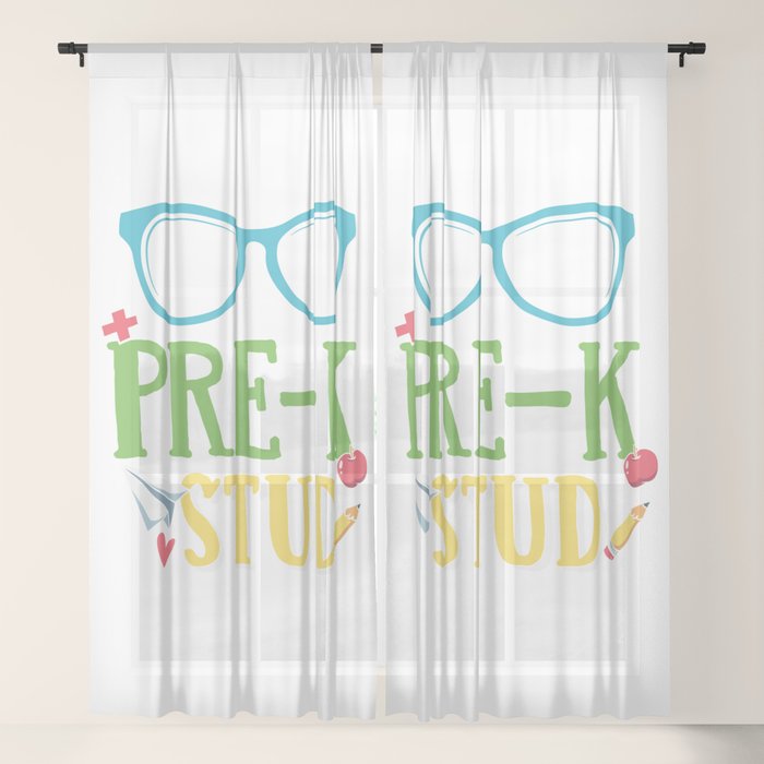 Pre-K Stud Funny Sheer Curtain