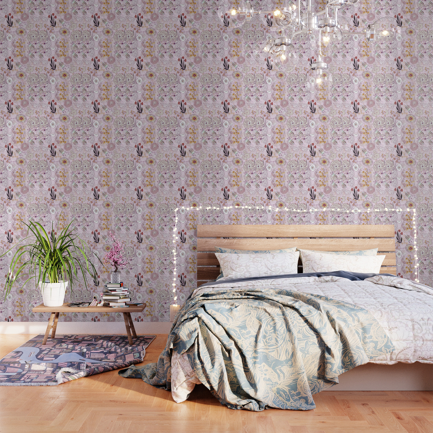 Abstract Flower Dance Wallpaper By Originalaufnahme Society6