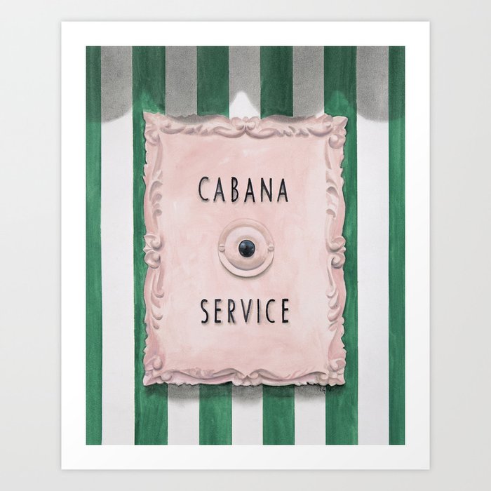 Press For Cabana Service Art Print