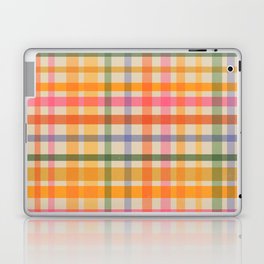 Rainbow Gingham Pattern Retro Cottagecore Cute Laptop Skin