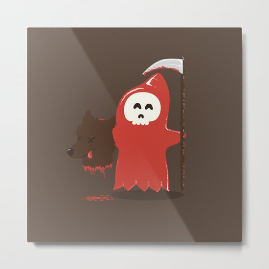 Little Death Riding Hood Metal Print