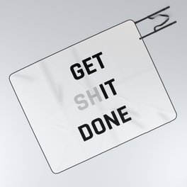 Get Sh (it) Done / Get it Done / Get Shit Done Picnic Blanket