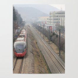 South Korea Photography - South Korean Train Poster