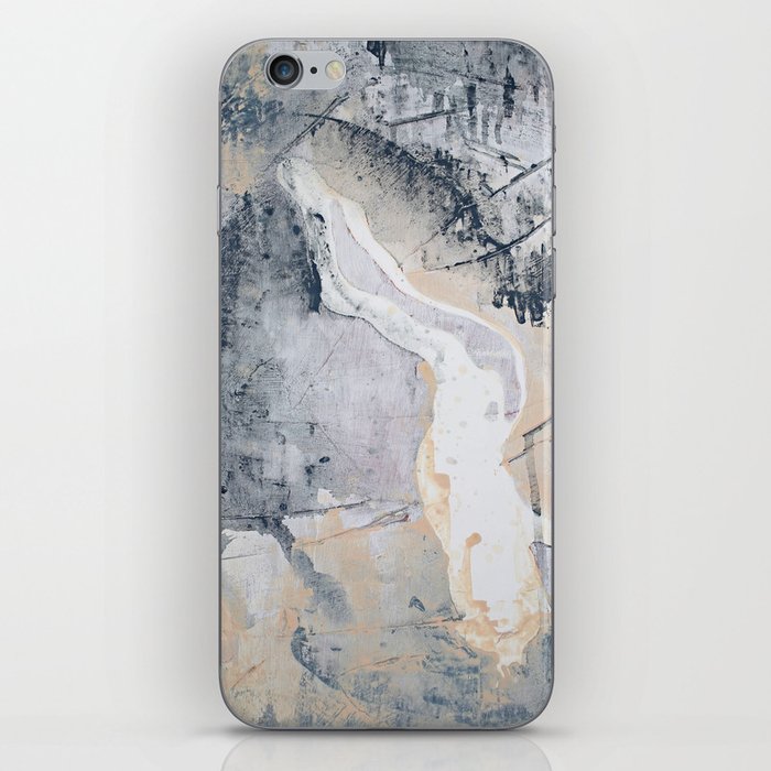 As Restless as the Sea: a minimal abstract painting by Alyssa Hamilton Art iPhone Skin