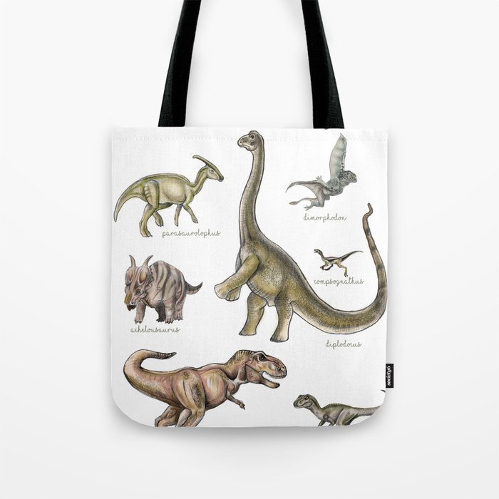 Dinosaur Species Tote Bag