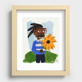 The one who holds the sun Recessed Framed Print