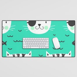 cats in the sea Desk Mat