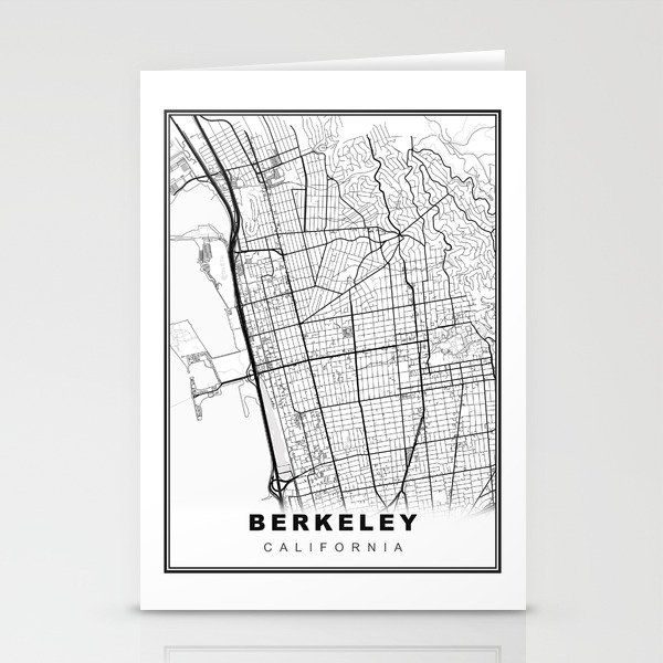 Berkeley Map Stationery Cards