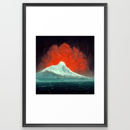 Red Warning 4 Framed Art Print