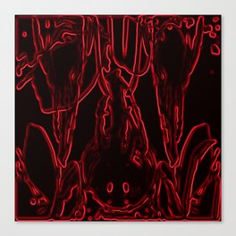 Red Little Monster Canvas Print