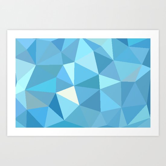 Blue Art Print
