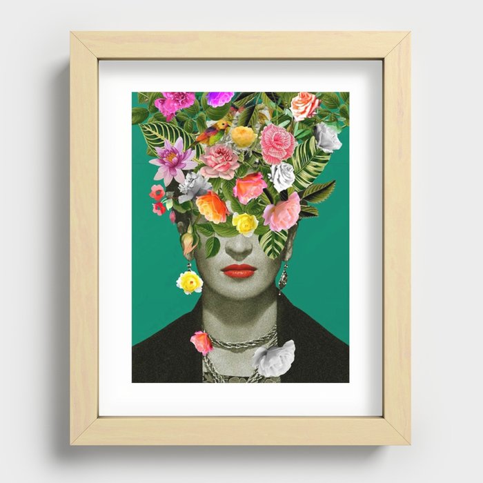 Frida Kahlo Exhibition Frida Kahlo Artis Mexican Recessed Framed Print