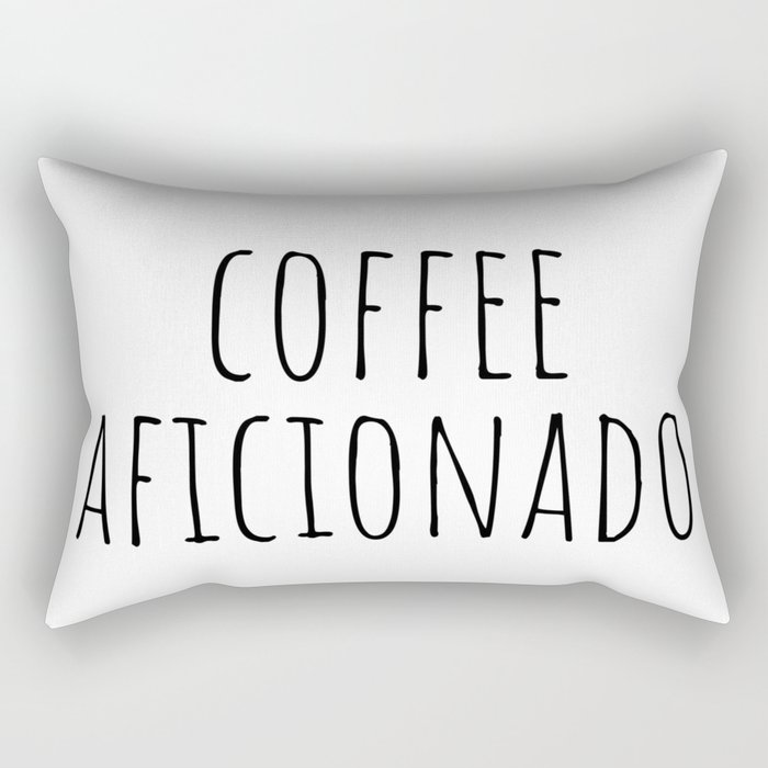 Coffee Aficionado Rectangular Pillow