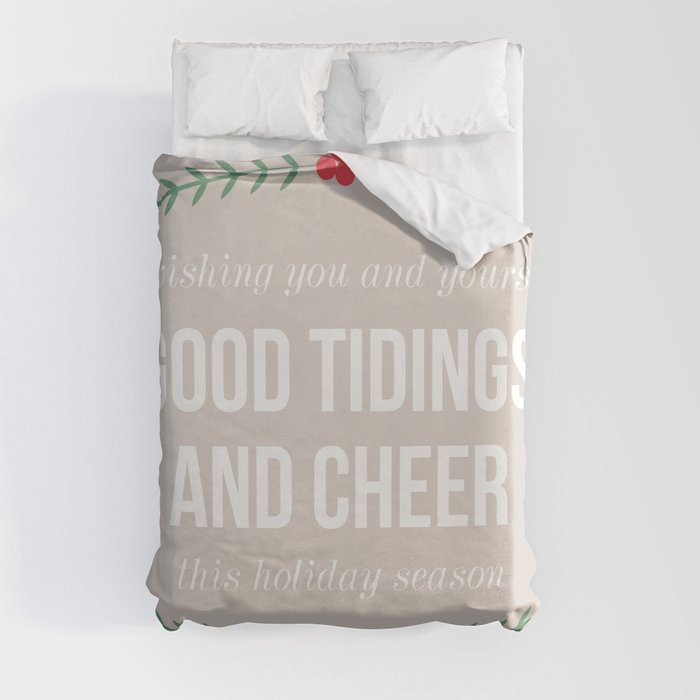 Good Tidings & Holiday Cheer Duvet Cover