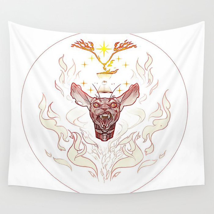 Physic Fire Wall Tapestry