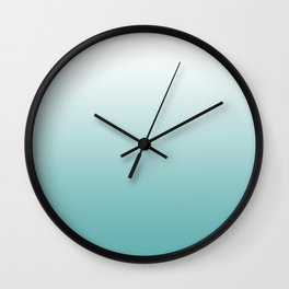 Light Teal Gradient Wall Clock