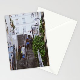 Unfocused Paris Nº 9 | Steep steps to Montmartre | Out of focus photography Stationery Card