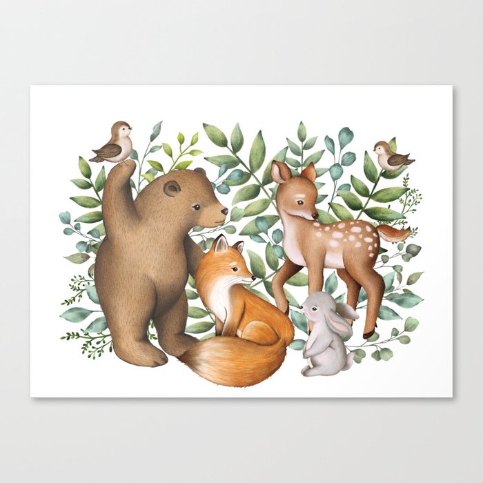 Forest Fable Canvas Print