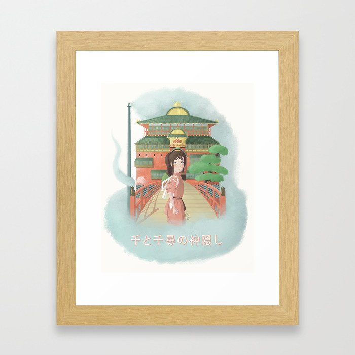 Chihiro and the Bathhouse Framed Art Print