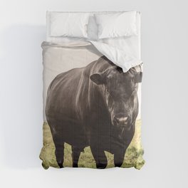 Big Black Angus Bull Comforter
