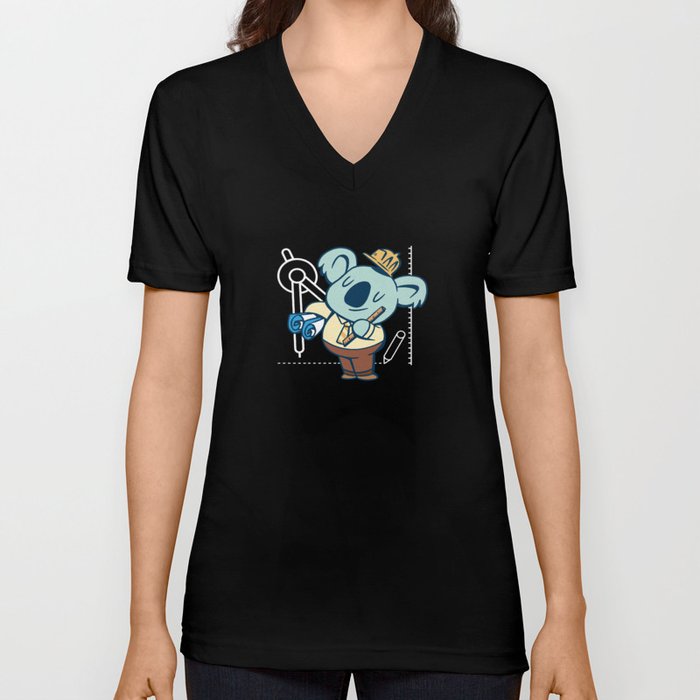 Koala Engineer – Koala V Neck T Shirt