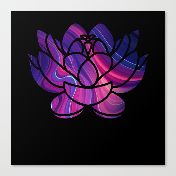Lotus Flower Meditation Canvas Print