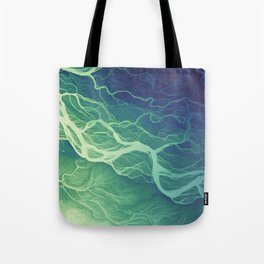 Tanana River Channels Tote Bag