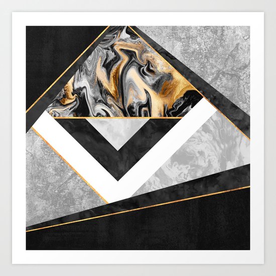Lines & Layers 2.2 Art Print