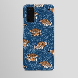 Tigers in the water Android Case