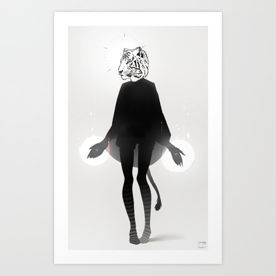 虎 Art Print