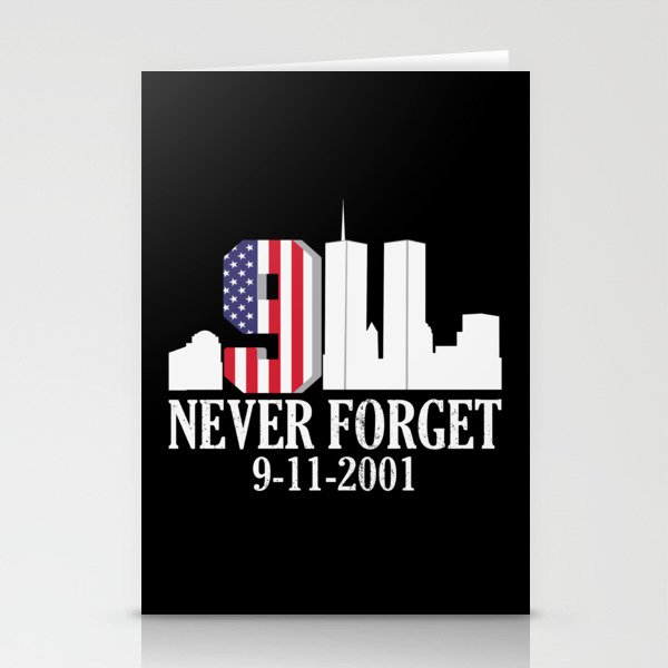 Patriot Day Never Forget 911 Anniversary Stationery Cards