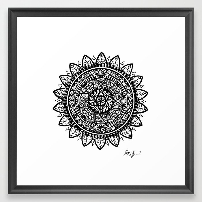 Sapphorica Creations- Mandala Framed Art Print