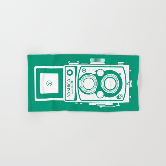 Yashica Mat 124G Camera Emerald Hand & Bath Towel
