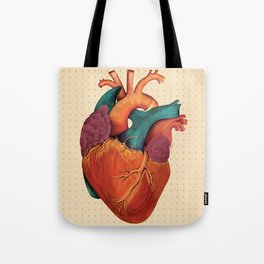 Anatomical Human Heart - Textbook Color Tote Bag