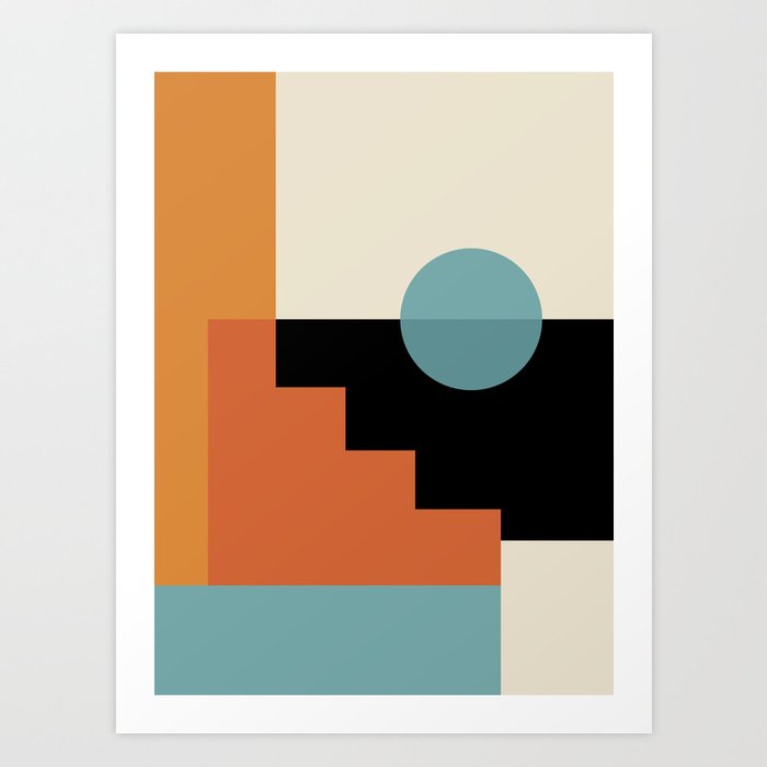 geometric abstract 53 Art Print