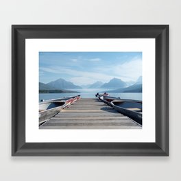 Glacier National Park - Support my small business Framed Art Print