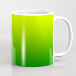 Bright Chartreuse Green Ombre Coffee Mug