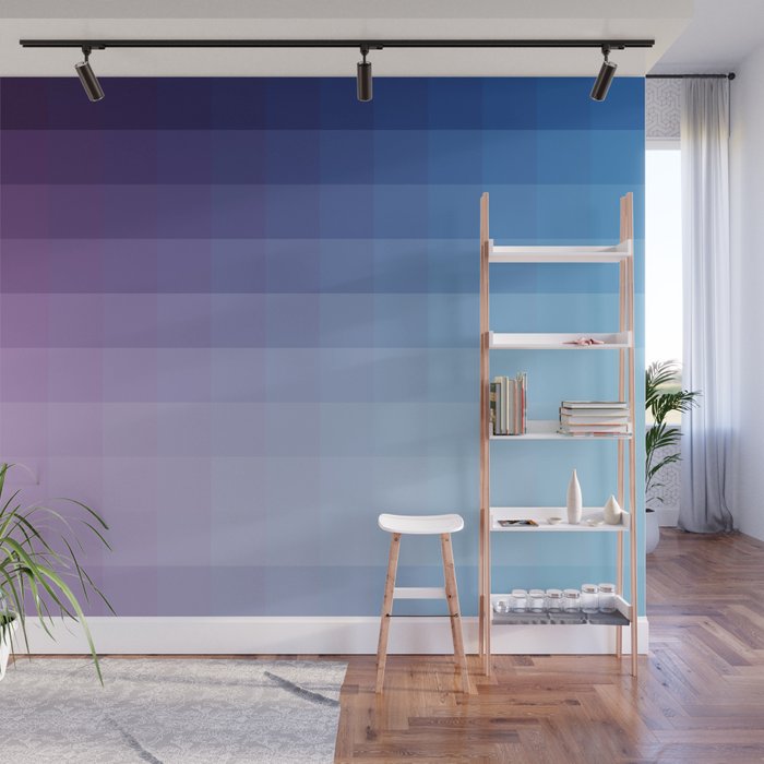 Lumen, Blue and Purple Glow Wall Mural