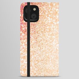 Orange Iridescent Glitter iPhone Wallet Case