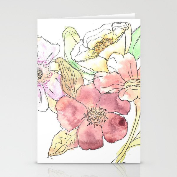Floral I Stationery Cards