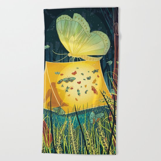 Moth Beach Towel