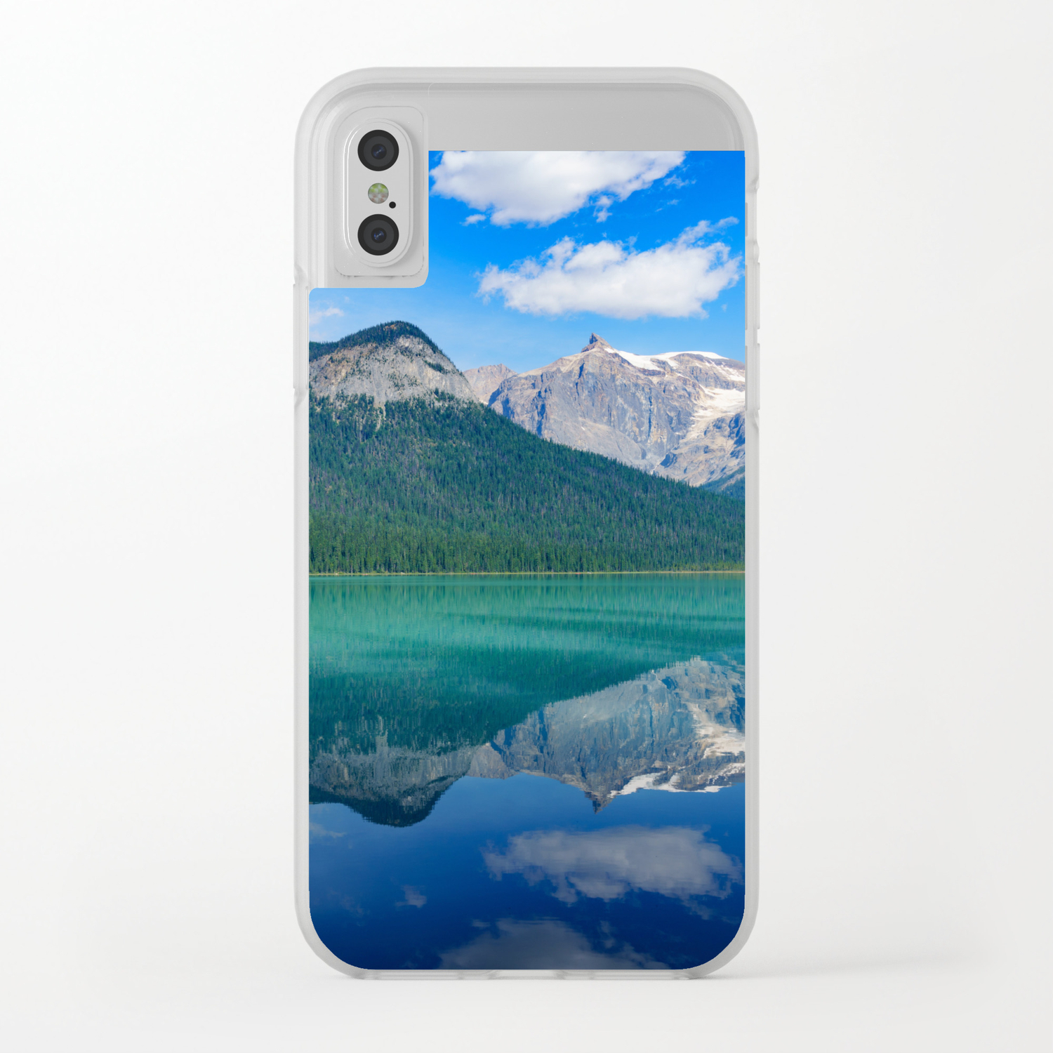 Landscape Panorama Mountains Water Clear Iphone Case