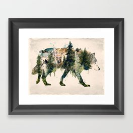 Wolf is the Pride of Nature Framed Art Print