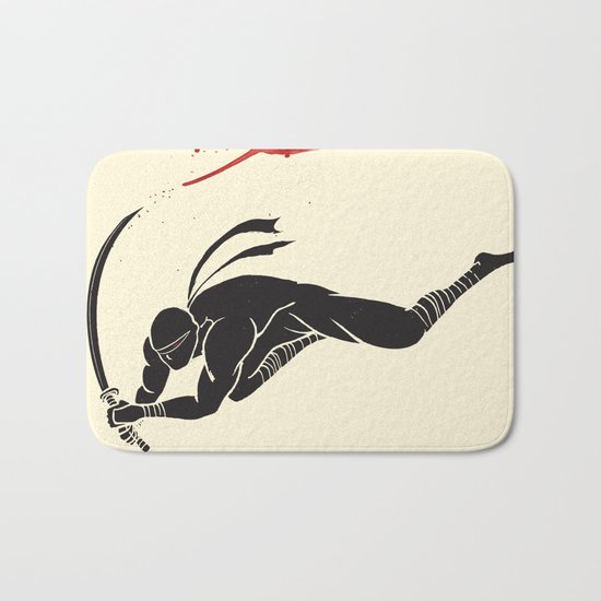 Ninja! Heads will roll! Bath Mat