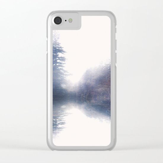 Serene reflections Clear iPhone Case