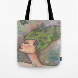 Lady of Birds Tote Bag