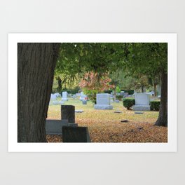 Local Cemetery  Art Print | Photo, Digital, Nature, Landscape 