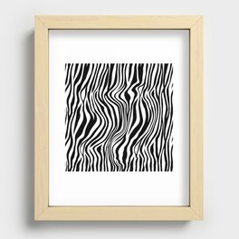 Zebra Stripes Pattern Recessed Framed Print