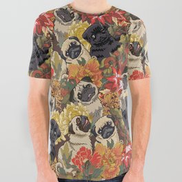 Because Pugs Autumn All Over Graphic Tee